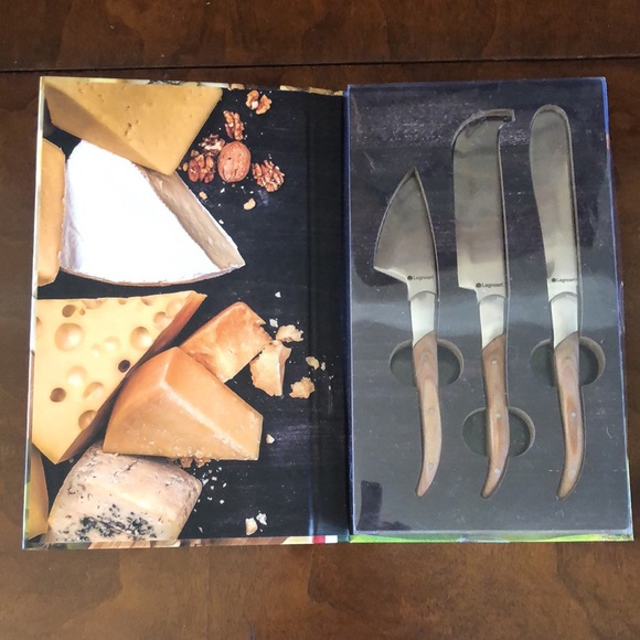 Legnoart Reggio Cheese Knife Set in Stainless Steel and Light Wood Handles New! - Picture 3 of 4